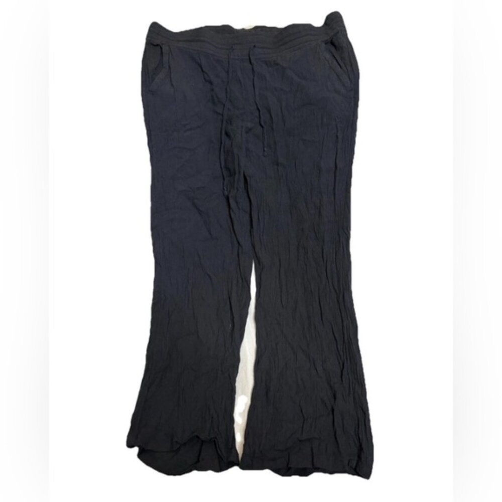 Prana Women’s Drawstring Flowy Black Drawstring Pants Size XS